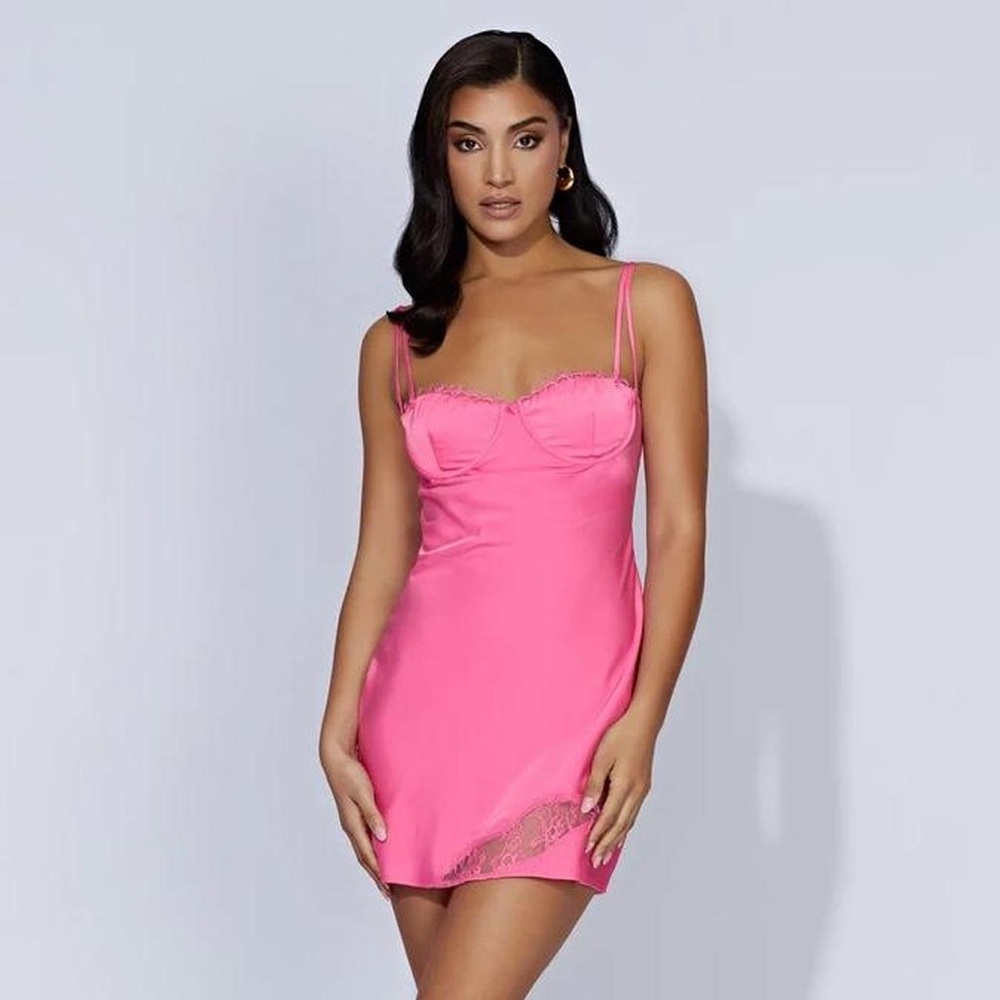 Meshki - Pink Mini Slip Dress